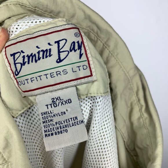 Bimini Bay Outfitters Shirt Mens 2XL Button Vented Short Sleeve Fishing Hiking - Picture 8 of 11